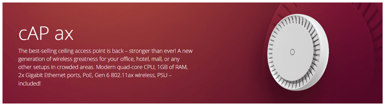 Mikrotik CAP AX cAPGi-5HaxD2HaxD- image 0