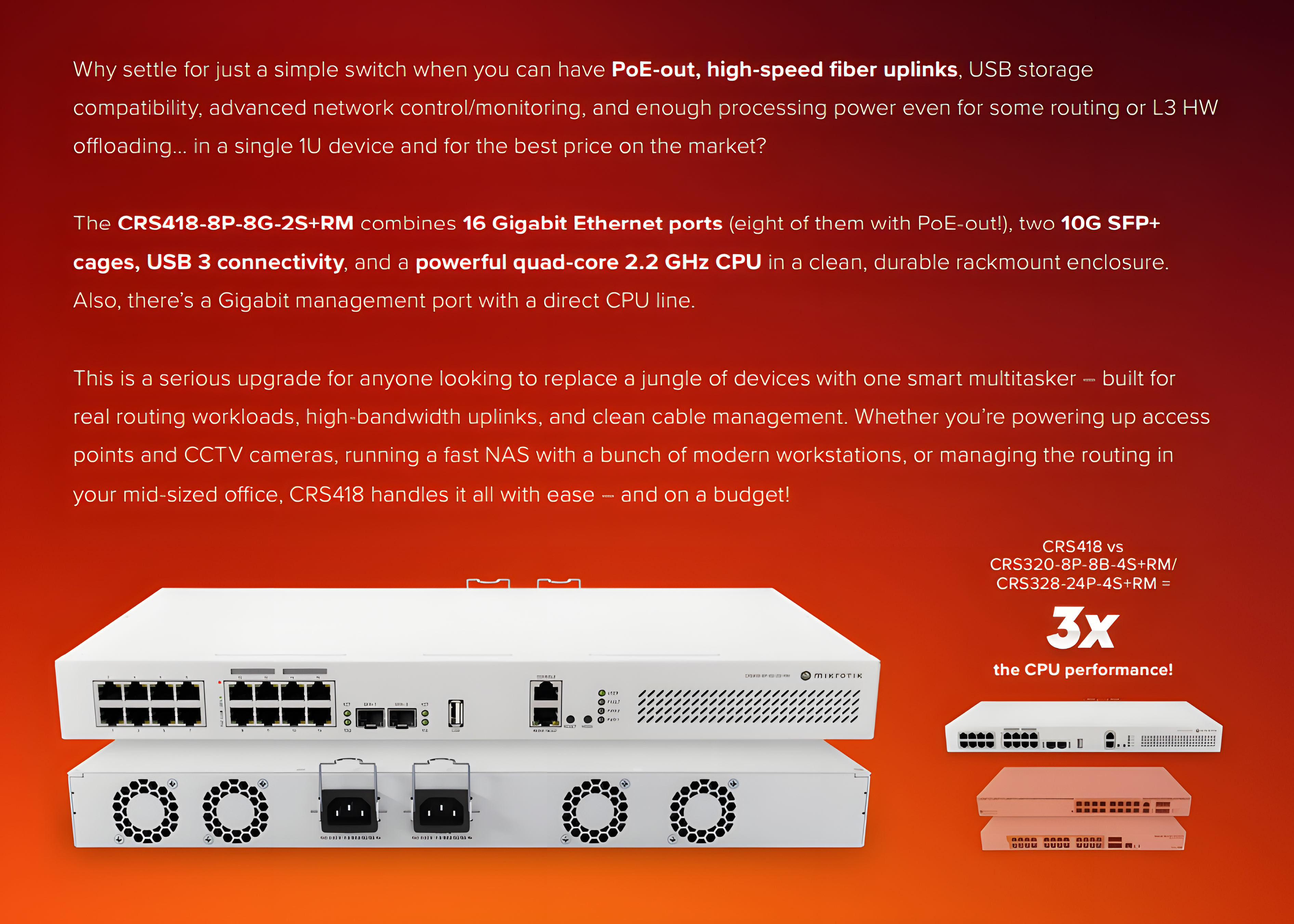 CRS418-8P-8G-2S+RM