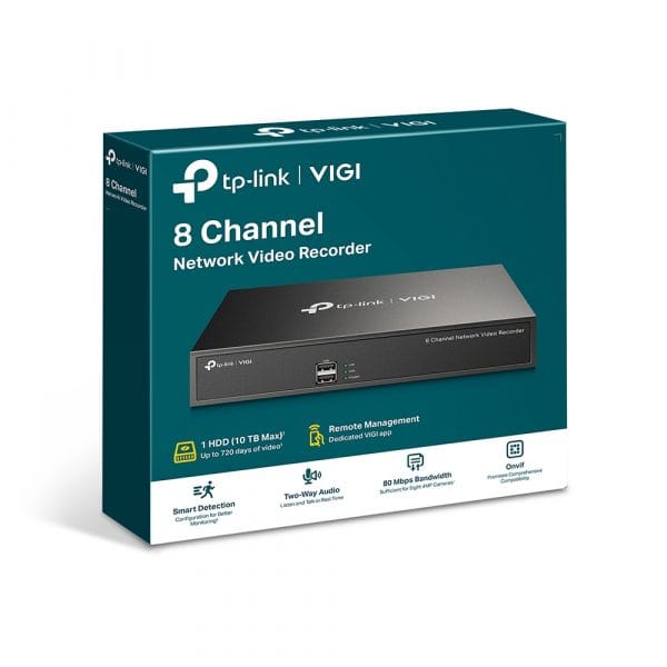 TP-Link VIGI NVR1008H 8 Channel Network Video Recorder with Simultaneous Playback - Image 7