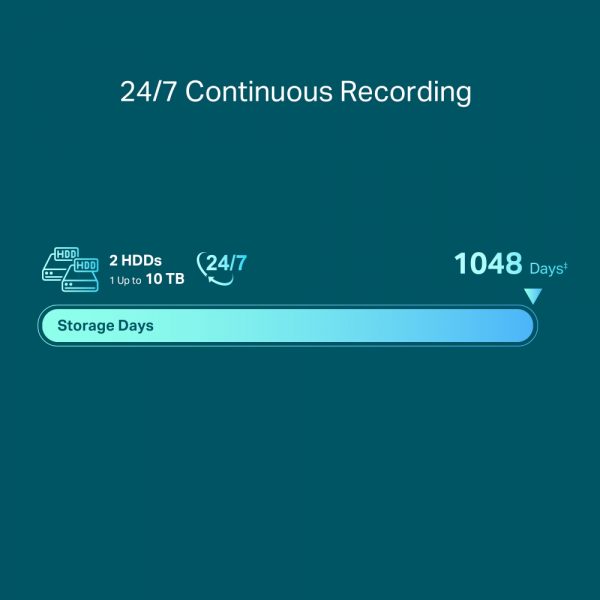 TP-Link VIGI NVR2016H 16 Channel Network Video Recorder with 2 SATA - Image 8