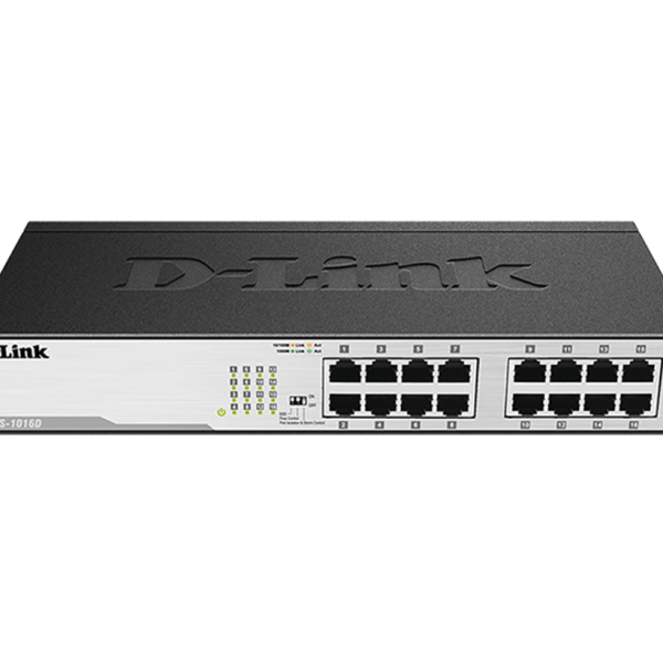 D-Link DGS-1016D 16-Port Gigabit Unmanaged Desktop Switch