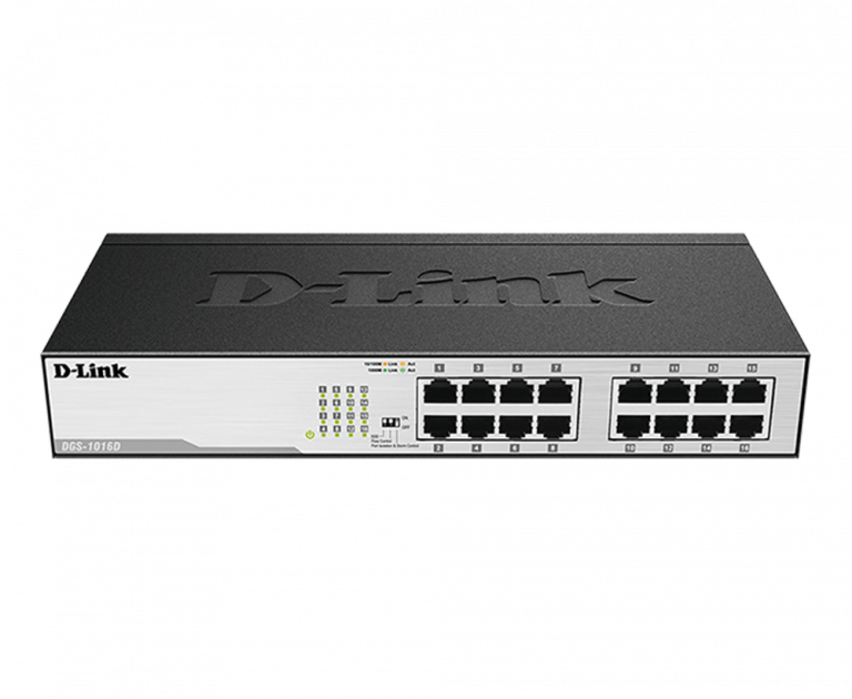D-Link DGS-1016D 16-Port Gigabit Unmanaged Desktop Switch