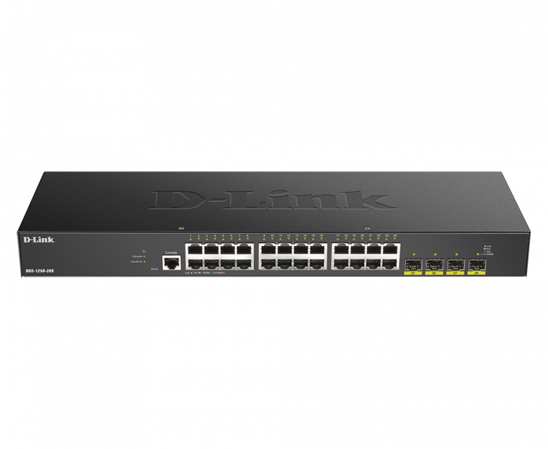 D-Link DGS-1250-28X 28-Port Smart Managed Switch with 10G Uplinks