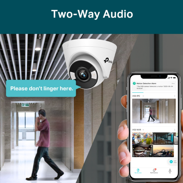 Tp-link VIGI C440 4mm 4MP Full-Color Turret Network IP CAMERA - Image 4