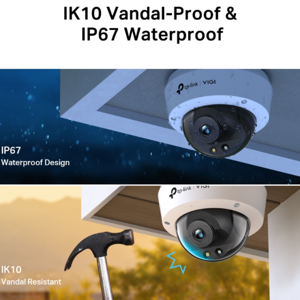 Tp-link VIGI C240I 4mm 4MP IR Dome Network CAMERA - Image 5