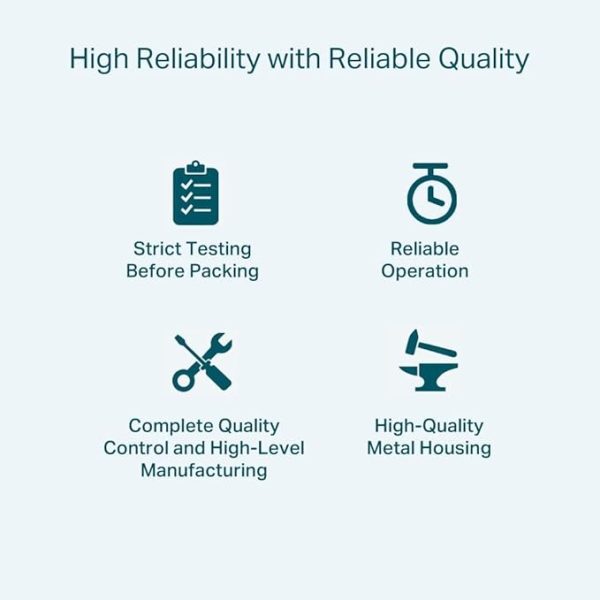 TP-Link LS109P 9-Port 10/100Mbps Desktop Switch with 8-Port PoE+, 63 W PoE Budget - Image 5