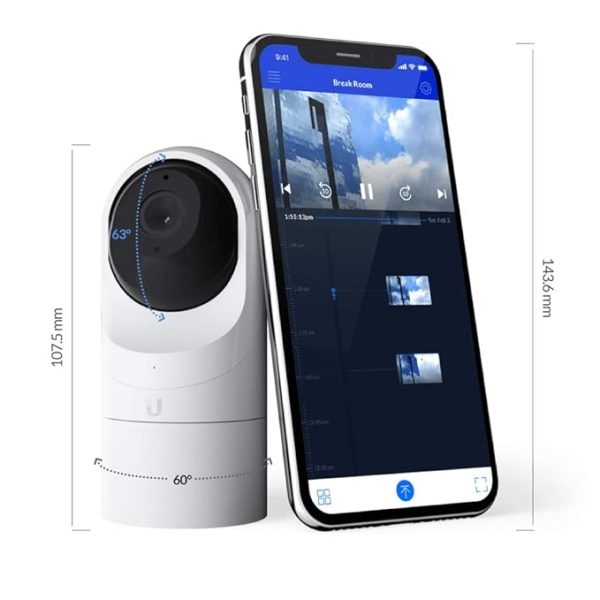 Ubiquiti UVC-G3-FLEX Mini Turret Camera with IR Night Vision, ONVIF Support - Image 3