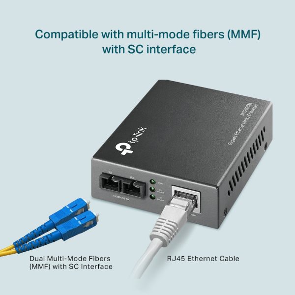 TP Link MC200CM Gigabit Multi-Mode Media Converter, 550M - Image 3