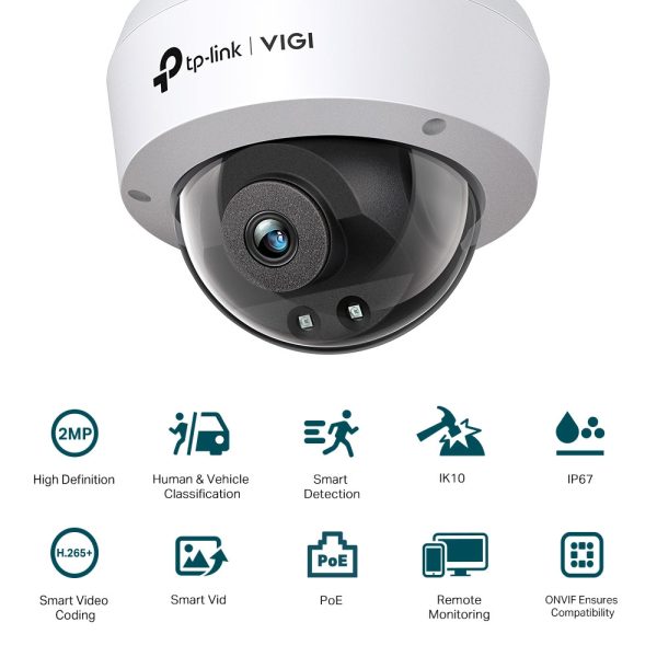 Tp-link VIGI C220I 2MP 4mm Dome Network IP CAMERA - Image 4