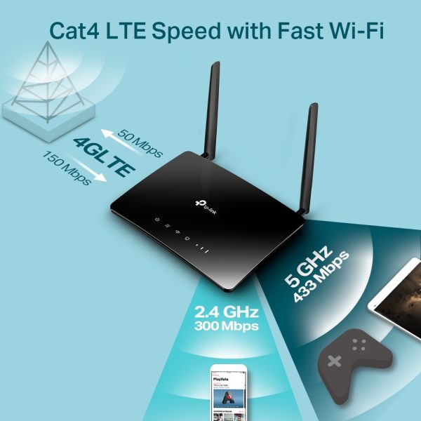 TP-Link TL-MR200 | AC750 Wireless Dual Band 4G LTE Router - Image 6
