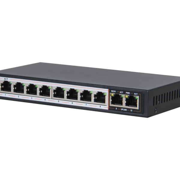 D-Link DES-F1010P-E | 10-Port 10/100Mbps PoE+ Surveillance Switch, 250m, 96W, MTCTE Certified - Image 3