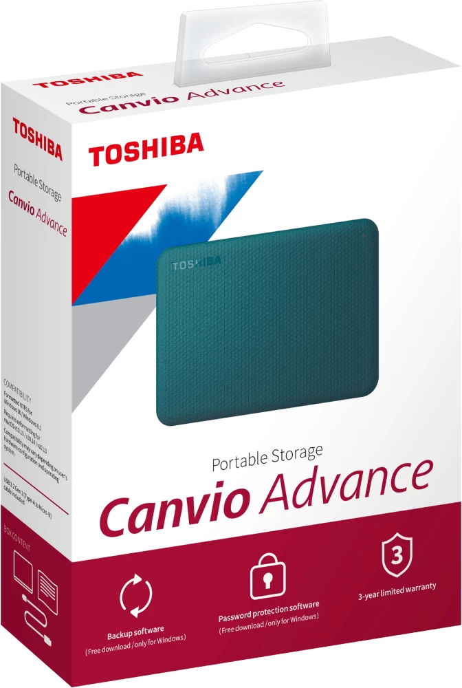 Toshiba Canvio Advance 4TB HDTCA40AG3CA Green External Hard Drive