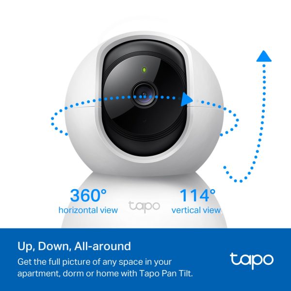 TAPO TC71 Pan/Tilt Home Security Wi-Fi Camera | Smart Surveillance with 360° View - Image 4