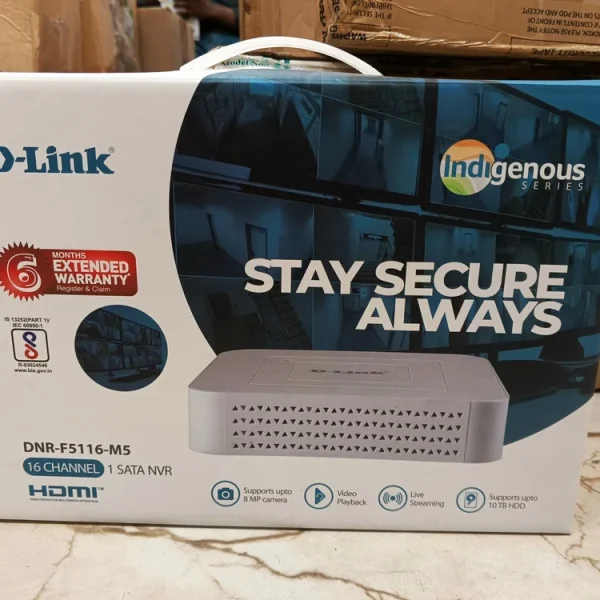 D-Link DNR-F5116-M5 | 16-Channel 4K Network Video Recorder (NVR) | H.265/H.264, 1 SATA Port, Google Drive & Dropbox Cloud Storage, ONVIF 2.6 Support - Image 3