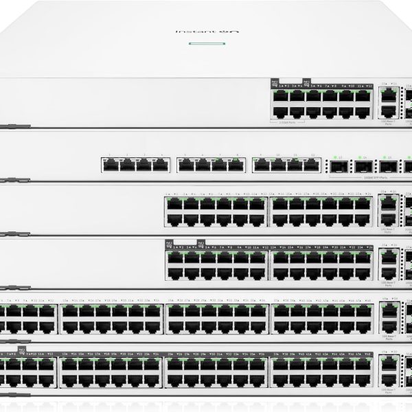 HPE ION Aruba 1960 16-Port Switch | 8x 1G/10GBase-T + 4x 1G/2.5G PoE+ RJ-45 | 2x 10G SFP+ | 2x 1G/10G RJ-45 Uplinks | 116 Gbps Switching | 480W PoE Budget | Layer 2+ Static Routing - Image 3