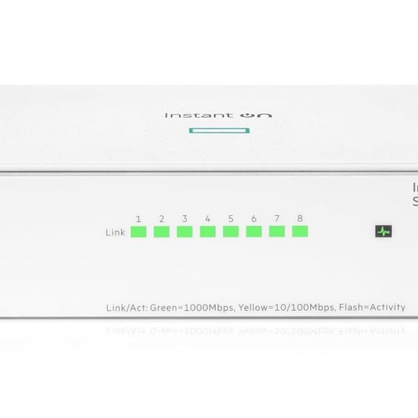 HPE Aruba ION 1430 8-Port Gigabit Switch | 16Gbps Switching Capacity | 11.9 Mpps Throughput | Fanless, Rack & Wall Mountable, Energy Efficient Ethernet (EEE) - Image 7