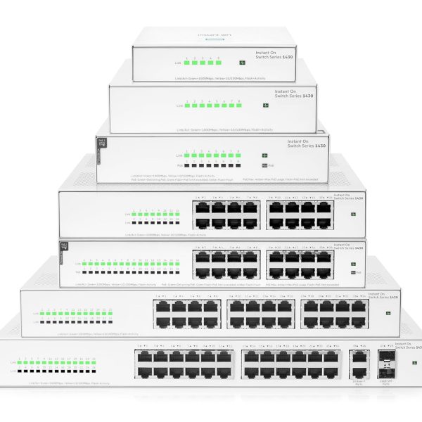 HPE Aruba ION 1430 8-Port Gigabit Switch | 16Gbps Switching Capacity | 11.9 Mpps Throughput | Fanless, Rack & Wall Mountable, Energy Efficient Ethernet (EEE) - Image 8