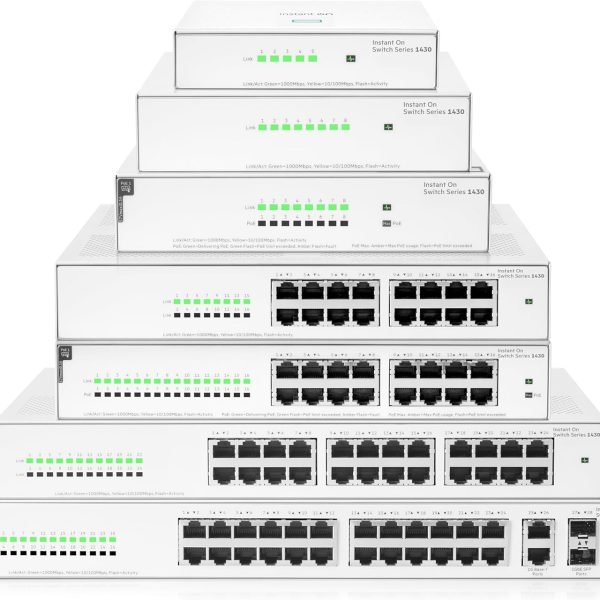 HPE Aruba ION 1430 5-Port Gigabit Switch | 10Gbps Switching Capacity | 7.44 Mpps Throughput | Auto-Sensing RJ-45 Ports | Fanless Design - Image 10