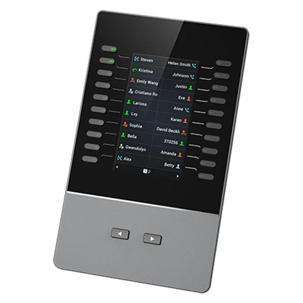 Grandstream GBX20 LCD Extension Module 4.3” Color Display, 20 Dual-Color Keys, Supports Up to 160 Extensions, Compatible with GRP26xx & GXV34xx IP Phones - Image 3