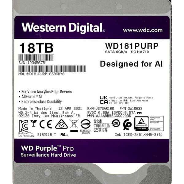 Wd purple pro 18tb
