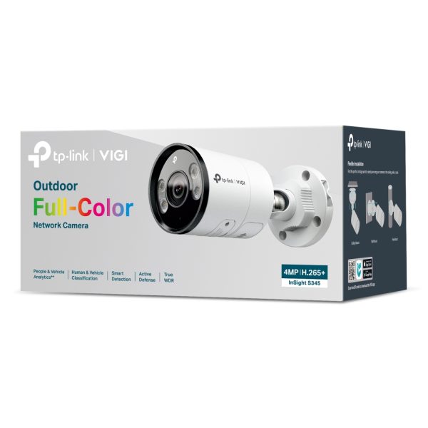 TP-Link VIGI InSight S345 4MP 2.8mm Outdoor Full-Color Bullet Network Camera - Image 4