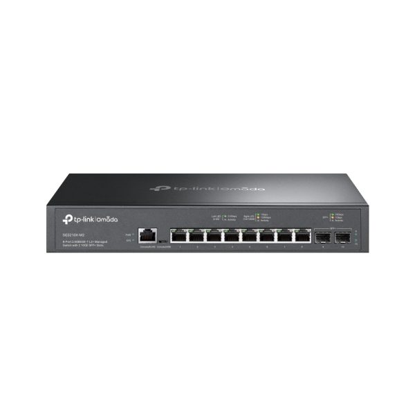 TP-Link Omada SG3210X-M2 | 8-Port 2.5G L2+ Managed Switch with 2 10GE SFP+ Slots