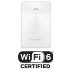 Grandstream GWN7661E | In-Wall Wi-Fi 6 AX3000 Access Point | 3Gbps Speed | 4× Gigabit Ports with PoE | Supports 256 Clients