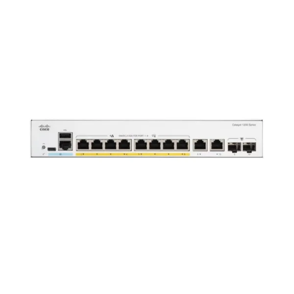Cisco Catalyst C1200-8FP-2G 8-Port Gigabit PoE+ Switch with 120W Power Budget — Powerful Smart Managed Connectivity - Image 3