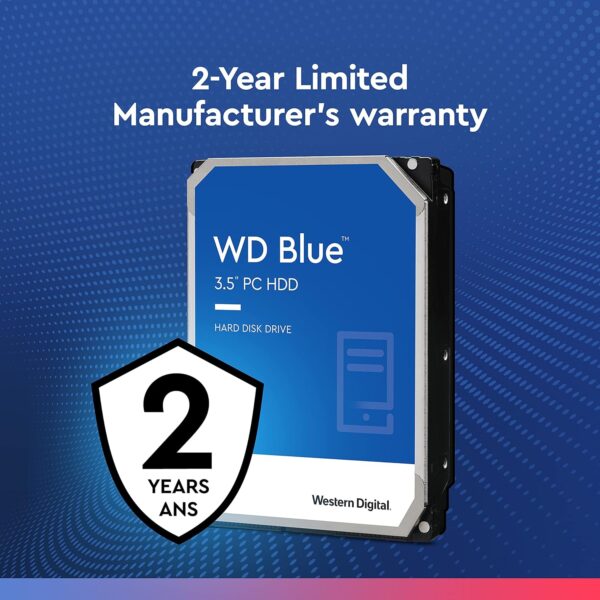 WD Blue 10TB | WD100EAGZ Powerful 3.5-inch SATA 7200 RPM PC HDD, NoTouch Ramp Load Technology & 512MB Cache - Image 3