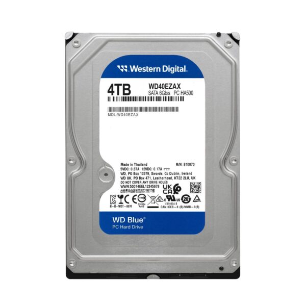WD Blue 4TB | WD40EZAX Powerful 3.5-inch SATA PC HDD with 5400 RPM, 256MB Cache & Low Power Consumption - Image 3