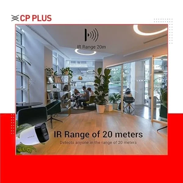 CP PLUS CP-UVC-TB24FL6-B Powerful 2.4MP Full HD HDCVI IR Bullet Camera with 60M IR Range, Starlight Technology & IP67 - Image 3
