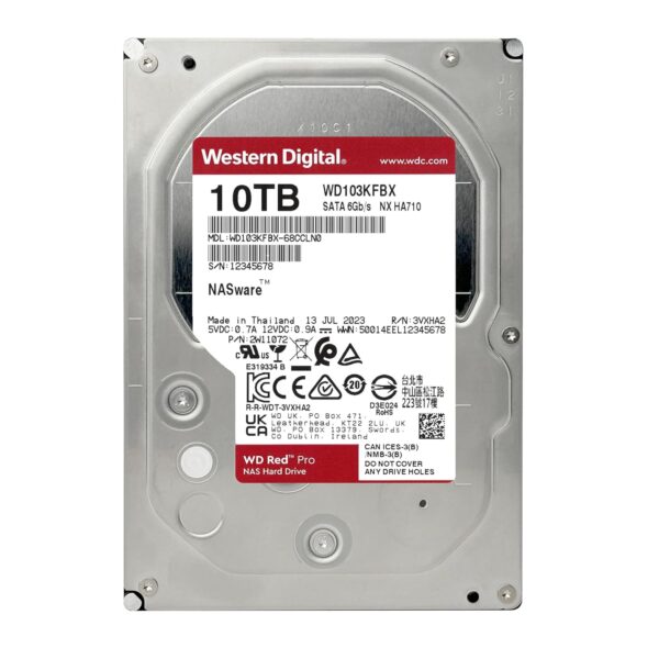 WD Red Pro 10TB | WD103KFBX NAS Hard Drive – Powerful 7200 RPM, 512MB Cache, SATA 6Gb/s, NAS Storage - Image 3