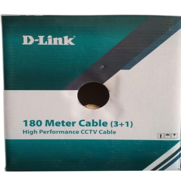 D-Link DCC-WHI-180-3 Powerful Premium CCTV Hybrid Cable with Copper Braiding, Flame Retardant FR PVC Jacket - Image 3