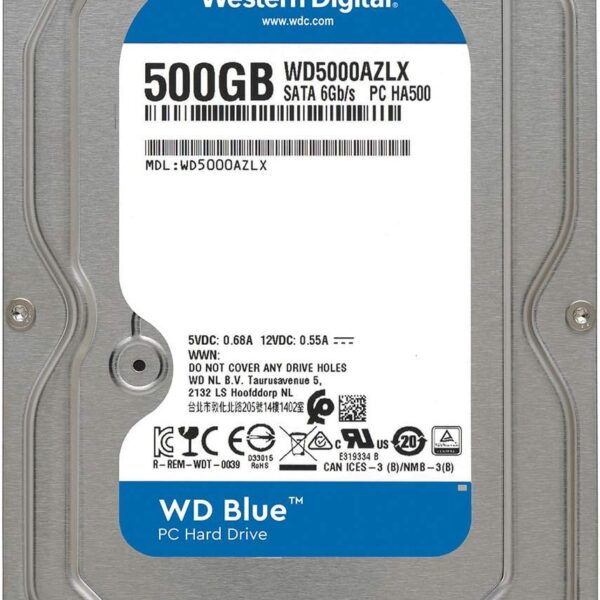 WD Blue 500GB | WD5000AZLX Power Storage 500GB 3.5-inch SATA 7200 RPM Internal Hard Drive with Advanced Format - Image 3