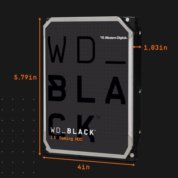 WD Black 10TB | WD102FZBX Ultimate Performance Gaming HDD - 7200 RPM, 512 MB Cache, SATA 6Gb/s, 5-Year Warranty - Image 3