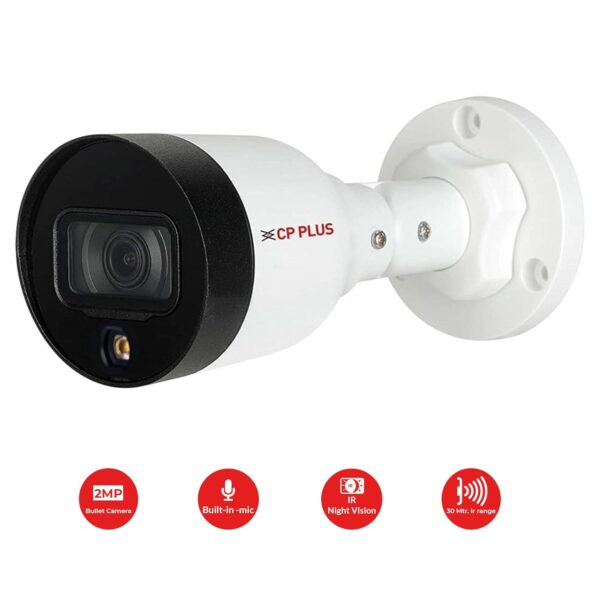 CP PLUS CP-UNC-TA21L3C-Q Powerful 2MP Network IR Bullet Camera – 30M IR Range, PoE, IP67, Built-in Mic - Image 3
