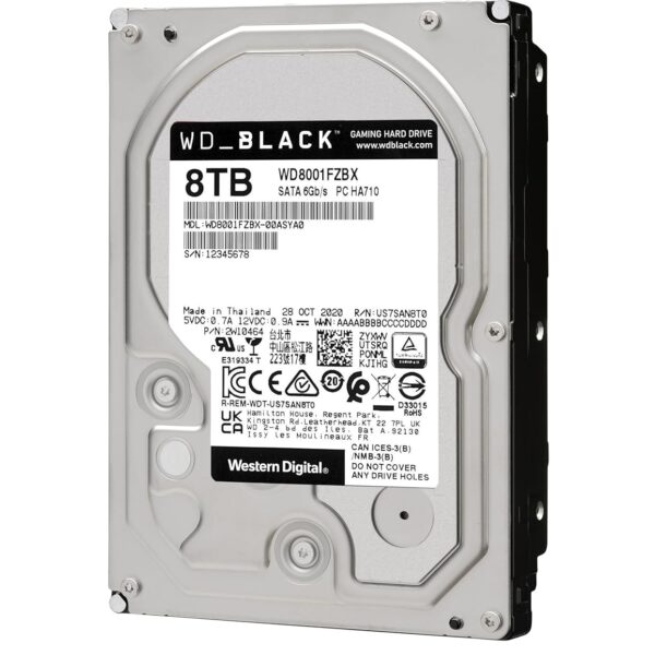 WD Black 8TB | WD8002FZBX Ultra-Performance Gaming HDD with 256MB DRAM Cache, 7200 RPM & Ultimate PC Gaming Storage - Image 5