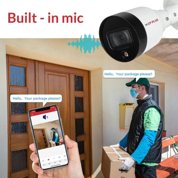 CP PLUS CP-UNC-TA21L3C-Q Powerful 2MP Network IR Bullet Camera – 30M IR Range, PoE, IP67, Built-in Mic - Image 4