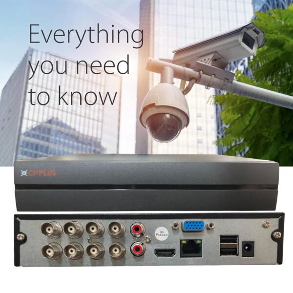 CP PLUS CP-UVR-0801F1-HC Powerful Cosmic Series DVR – 8 Ch 1080P, H.265, Universal Signal Compatibility - Image 9