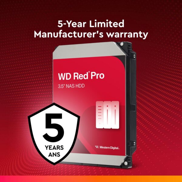 WD Red Pro 12TB | WD121KFBX Powerful NAS HDD – 7200 RPM, 256MB Cache, 6Gb/s SATA Multi-User NAS Systems - Image 7