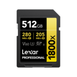 Lexar 512GB Professional 1800x GOLD