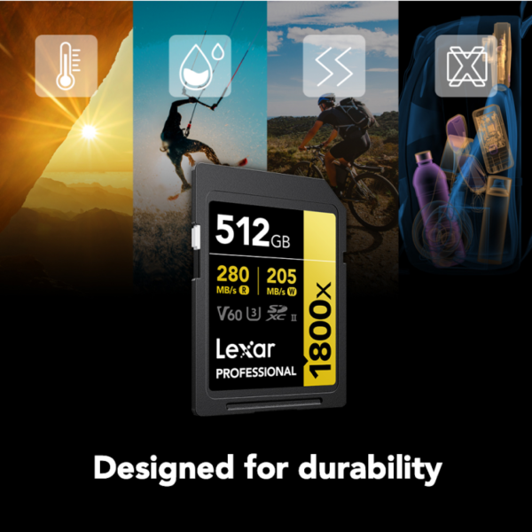 Lexar 512GB Professional 1800x GOLD