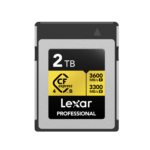Lexar 2TB CFexpress 4.0 Type B GOLD SERIE | 3600MB/s Read | 3300MB/s Write | Sustained 3000MB/s | Limited Lifetime Warranty | LCXEXP4002T-RNENG