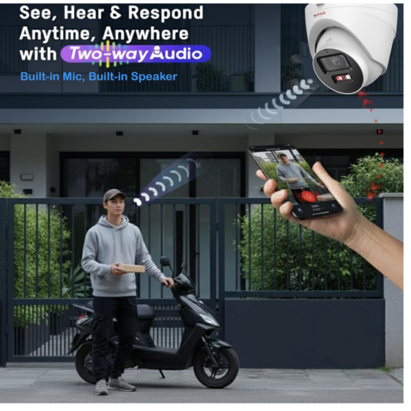 CP PLUS 4MP IP Bullet Camera CP-UNC-TA41L3B-D-LQ | Dual Light | 2 Way Audio | IP67 | WDR | POE | STQC APPROVED | 2 Year Warranty (3.6 mm) - Image 5