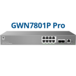 Grandstream GWN7801P Pro | 8-Port Gigabit PoE+ Managed Switch | 2 x 2.5G SFP+ Ports | Layer 2++ with Advanced Security & Cloud Management