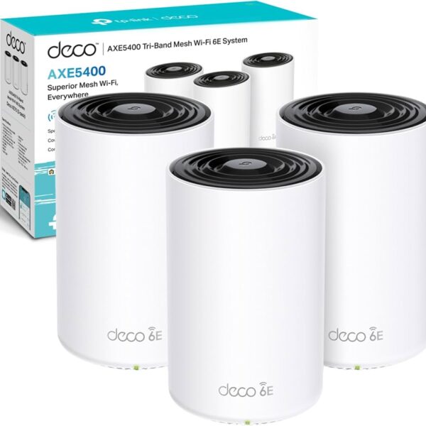 TP-Link Deco XE75 3 Pack | AXE5400 Whole Home Mesh Wi-Fi 6E System | Tri-Unit Kit with 6 GHz Backhaul | Covers Up to 7,200 ft² - Image 3