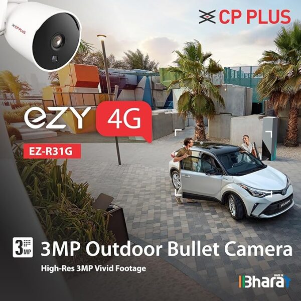 CP PLUS EZ-R31G 4G 3MP Outdoor Bullet CCTV Camera - Image 3