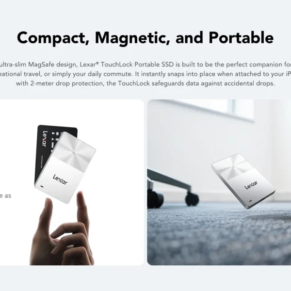 Lexar TouchLock 512GB Portable SSD