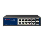 CP PLUS CP-ANW-GPU8G2F2-N12 Unmanaged PoE Switch with 8 PoE & 2 RJ45 + 2 SFP Uplink Ports
