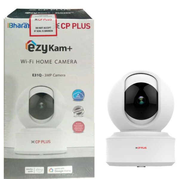 CP Plus CP-E31Q | 3MP Wi‑Fi PT Indoor Camera | Pan/Tilt & 15m Night Vision | Two‑Way Talk | Works with Google Home - Image 3